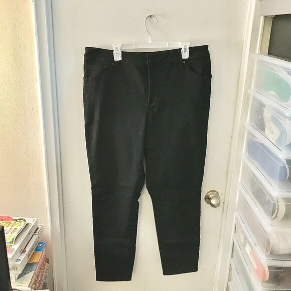 Women's Express High Rise Black Pants - Size 18L - Picture 1 of 7